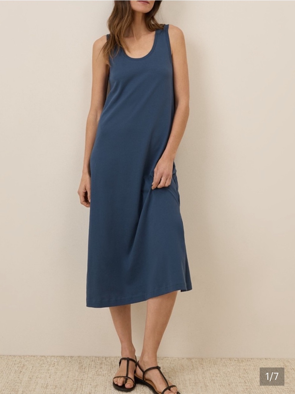 Pact new with tags soft spun tank midi dress